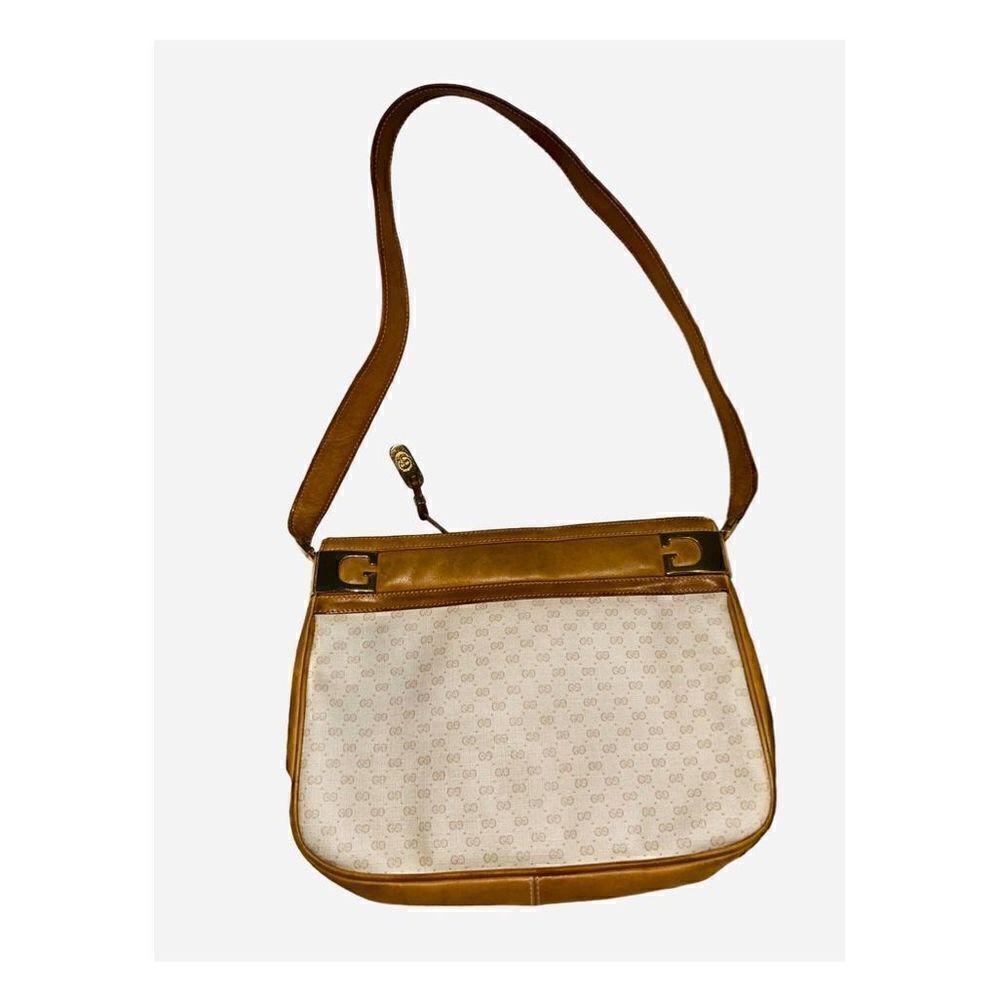 Gucci micro Gg beige handbag with gold horse-bit hardware - Picture 10 of 12